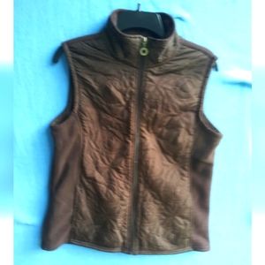 Barrage Women's Size Medium M Brown Fleece Vest B2
